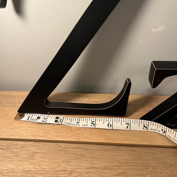 Zzzz Letters Bedroom Decor Black 8" High and 4" High - Picture 3 of 6